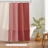 imageMONDAY MOOSE Bath Mat with Scalloped Wavy Ripple Design Microfiber Absorbent Non Slip Tufted Rug for Floor Shower or Kitchen 20x32 inch BluePink