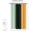 imageMONDAY MOOSE Colorful Waffle Weave Shower Curtain with Rustproof Metal Grommet Holes for Bathroom Machine Washable Hooks Included 72x72 inch CreamDark TealGreenYellow