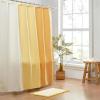 imageMONDAY MOOSE Colorful Waffle Weave Shower Curtain with Rustproof Metal Grommet Holes for Bathroom Machine Washable Hooks Included 72x72 inch CreamDark TealCreamYellow