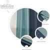 imageMONDAY MOOSE Colorful Waffle Weave Shower Curtain with Rustproof Metal Grommet Holes for Bathroom Machine Washable Hooks Included 72x72 inch CreamDark TealLight BlueBlue