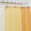 imageMONDAY MOOSE Colorful Waffle Weave Shower Curtain with Rustproof Metal Grommet Holes for Bathroom Machine Washable Hooks Included 72x72 inch CreamDark TealCreamYellow
