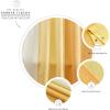 imageMONDAY MOOSE Colorful Waffle Weave Shower Curtain with Rustproof Metal Grommet Holes for Bathroom Machine Washable Hooks Included 72x72 inch CreamDark TealCreamYellow