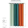 imageMONDAY MOOSE Colorful Waffle Weave Shower Curtain with Rustproof Metal Grommet Holes for Bathroom Machine Washable Hooks Included 72x72 inch Light BlueBlueDark TealOrange