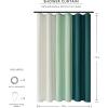 imageMONDAY MOOSE Colorful Waffle Weave Shower Curtain with Rustproof Metal Grommet Holes for Bathroom Machine Washable Hooks Included 72x72 inch Light BlueBlueCreamDark Teal