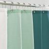 imageMONDAY MOOSE Colorful Waffle Weave Shower Curtain with Rustproof Metal Grommet Holes for Bathroom Machine Washable Hooks Included 72x72 inch Light BlueBlueCreamDark Teal