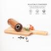 imageMONDAY MOOSE Manual Refillable Acacia Wood Salt and Pepper Grinder Spice Mill Large 1pc  Grinder1pc  Grinder