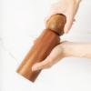 imageMONDAY MOOSE Manual Refillable Acacia Wood Salt and Pepper Grinder Spice Mill Set Small 2pcs  Grinders1pc  Grinder