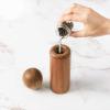 imageMONDAY MOOSE Manual Refillable Acacia Wood Salt and Pepper Grinder Spice Mill Set Small 2pcs  Grinders1pc  Grinder
