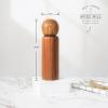 imageMONDAY MOOSE Manual Refillable Acacia Wood Salt and Pepper Grinder Spice Mill Set Small 2pcs  Grinders1pc  Grinder