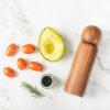 imageMONDAY MOOSE Manual Refillable Acacia Wood Salt and Pepper Grinder Spice Mill Set Small 2pcs  Grinders1pc  Grinder