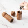 imageMONDAY MOOSE Manual Refillable Acacia Wood Salt and Pepper Grinder Spice Mill Set Small 2pcs  Grinders2pcs  Grinders
