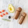 imageMONDAY MOOSE Manual Refillable Acacia Wood Salt and Pepper Grinder Spice Mill Set Small 2pcs  Grinders2pcs  Grinders
