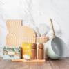 imageMONDAY MOOSE Manual Refillable Acacia Wood Salt and Pepper Grinder Spice Mill Set Small 2pcs  Grinders2pcs  Grinders
