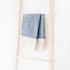 imageMONDAY MOOSE Scalloped Farmhouse Rustic Picnic Style Decoration Rectangle Natural Stonewashed Cotton Tablecloth for Kitchen Dining Room Restaurant 55x70 inch Scalloped SageBlueWhite