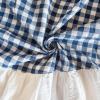imageMONDAY MOOSE Scalloped Farmhouse Rustic Picnic Style Decoration Rectangle Natural Stonewashed Cotton Tablecloth for Kitchen Dining Room Restaurant 55x70 inch Scalloped SageBlueWhite
