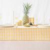 imageMONDAY MOOSE Scalloped Farmhouse Rustic Picnic Style Decoration Rectangle Natural Stonewashed Cotton Tablecloth for Kitchen Dining Room Restaurant 55x70 inch Scalloped SageYellowBeige