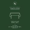 imageMONDAY MOOSE Scalloped Farmhouse Rustic Picnic Style Decoration Rectangle Natural Stonewashed Cotton Tablecloth for Kitchen Dining Room Restaurant 55x70 inch Scalloped SageRedGreen