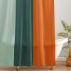 imageMONDAY MOOSE Colorful Waffle Weave Shower Curtain with Rustproof Metal Grommet Holes for Bathroom Machine Washable Hooks Included 72x72 inch CreamDark TealDark TealOrange