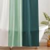 imageMONDAY MOOSE Colorful Waffle Weave Shower Curtain with Rustproof Metal Grommet Holes for Bathroom Machine Washable Hooks Included 72x72 inch Light BlueBlueCreamDark Teal
