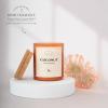 imageMONDAY MOOSE Scented Candle 126oz AllNatural Soy Wax Cotton Wick Candle Glass Jar and Cork Lid with Essential Oils BergamotCoconut