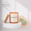 imageMONDAY MOOSE Scented Candle 126oz AllNatural Soy Wax Cotton Wick Candle Glass Jar and Cork Lid with Essential Oils BergamotEucalyptus
