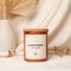 imageMONDAY MOOSE Scented Candle 126oz AllNatural Soy Wax Cotton Wick Candle Glass Jar and Cork Lid with Essential Oils BergamotLavender