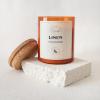 imageMONDAY MOOSE Scented Candle 126oz AllNatural Soy Wax Cotton Wick Candle Glass Jar and Cork Lid with Essential Oils BergamotLinen