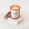 imageMONDAY MOOSE Scented Candle 126oz AllNatural Soy Wax Cotton Wick Candle Glass Jar and Cork Lid with Essential Oils BergamotLinen