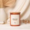 imageMONDAY MOOSE Scented Candle 126oz AllNatural Soy Wax Cotton Wick Candle Glass Jar and Cork Lid with Essential Oils BergamotOrange
