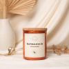 imageMONDAY MOOSE Scented Candle 126oz AllNatural Soy Wax Cotton Wick Candle Glass Jar and Cork Lid with Essential Oils BergamotSandalwood