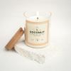 imageMONDAY MOOSE Scented Candle 126oz AllNatural Soy Wax Cotton Wick Candle Glass Jar and Cork Lid with Essential Oils CoconutCoconut