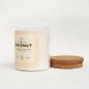 imageMONDAY MOOSE Scented Candle 126oz AllNatural Soy Wax Cotton Wick Candle Glass Jar and Cork Lid with Essential Oils CoconutCoconut