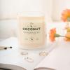 imageMONDAY MOOSE Scented Candle 126oz AllNatural Soy Wax Cotton Wick Candle Glass Jar and Cork Lid with Essential Oils CoconutCoconut