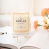 imageMONDAY MOOSE Scented Candle 126oz AllNatural Soy Wax Cotton Wick Candle Glass Jar and Cork Lid with Essential Oils CoconutVanilla
