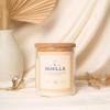 imageMONDAY MOOSE Scented Candle 126oz AllNatural Soy Wax Cotton Wick Candle Glass Jar and Cork Lid with Essential Oils CoconutVanilla