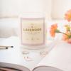 imageMONDAY MOOSE Scented Candle 126oz AllNatural Soy Wax Cotton Wick Candle Glass Jar and Cork Lid with Essential Oils LemonLavender