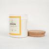 imageMONDAY MOOSE Scented Candle 126oz AllNatural Soy Wax Cotton Wick Candle Glass Jar and Cork Lid with Essential Oils LemonLemon