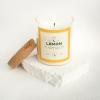imageMONDAY MOOSE Scented Candle 126oz AllNatural Soy Wax Cotton Wick Candle Glass Jar and Cork Lid with Essential Oils LemonLemon