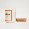 imageMONDAY MOOSE Scented Candle 126oz AllNatural Soy Wax Cotton Wick Candle Glass Jar and Cork Lid with Essential Oils LemonPumpkin