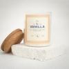imageMONDAY MOOSE Scented Candle 126oz AllNatural Soy Wax Cotton Wick Candle Glass Jar and Cork Lid with Essential Oils LemonVanilla