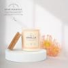 imageMONDAY MOOSE Scented Candle 126oz AllNatural Soy Wax Cotton Wick Candle Glass Jar and Cork Lid with Essential Oils LemonVanilla