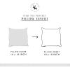 imageMONDAY MOOSE Throw Pillow Inserts Set of 4 White Soft Microfiber Piping Designs Square Pillows for Bed Couch Sofa 4Pack 20x20 inch2pack