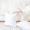 imageMONDAY MOOSE Throw Pillow Inserts Set of 4 White Soft Microfiber Piping Designs Square Pillows for Bed Couch Sofa 4Pack 20x20 inch2pack