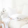 imageMONDAY MOOSE Throw Pillow Inserts Set of 4 White Soft Microfiber Piping Designs Square Pillows for Bed Couch Sofa 4Pack 20x20 inch2pack