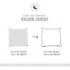 imageMONDAY MOOSE Throw Pillow Inserts Set of 4 White Soft Microfiber Piping Designs Square Pillows for Bed Couch Sofa 4Pack 20x20 inch4pack