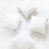 imageMONDAY MOOSE Throw Pillow Inserts Set of 4 White Soft Microfiber Piping Designs Square Pillows for Bed Couch Sofa 4Pack 20x20 inch4pack