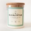 imageMONDAY MOOSE Scented Candle 126oz AllNatural Soy Wax Cotton Wick Candle Glass Jar and Cork Lid with Essential Oils CoconutEucalyptus