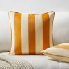 imageMONDAY MOOSE Christmas Decorative Throw Pillow Covers Cushion Cases Set of 2 Soft Velvet Striped Piping Edge Designs Pillow Inserts Not Included RedWhite 18x18 inchHoneyCream