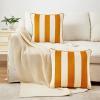 imageMONDAY MOOSE Christmas Decorative Throw Pillow Covers Cushion Cases Set of 2 Soft Velvet Striped Piping Edge Designs Pillow Inserts Not Included RedWhite 18x18 inchHoneyCream