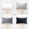 imageMONDAY MOOSE Decorative Throw Pillow Covers Cushion Cases Set of 2 Soft Velvet Modern DoubleSided Designs Mix and Match for Home Decor Pillow Inserts Not Included 14x14 inch OrangeTealBlackWhite